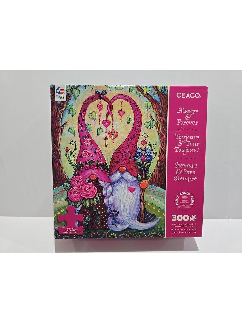 Ceaco Always & Forever 300 Pc Gnome Puzzle Sarnat 2023